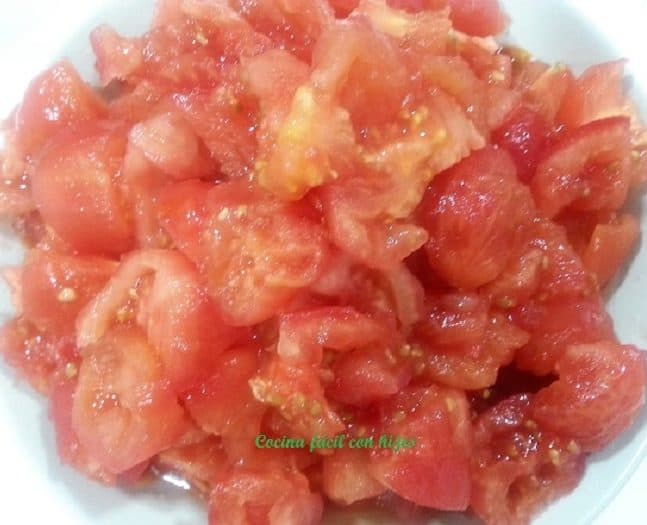 pixto extremeño tomate troceado