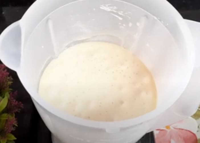 bizcocho de yogur, ingredientes mezclados