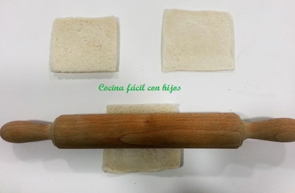 aplanando pan de molde