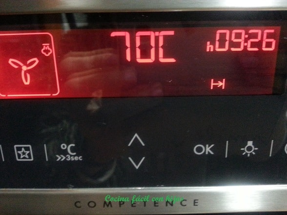 cordero asado baja temperatura en el horno