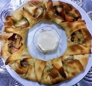 rosca de reyes, plato presentación receta