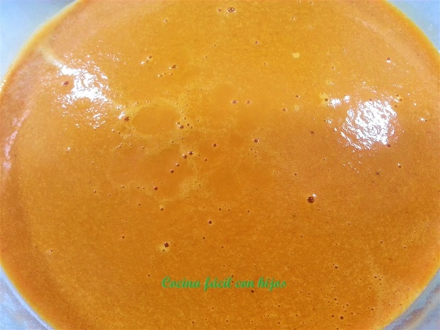 crema de pimientos, crema hecha