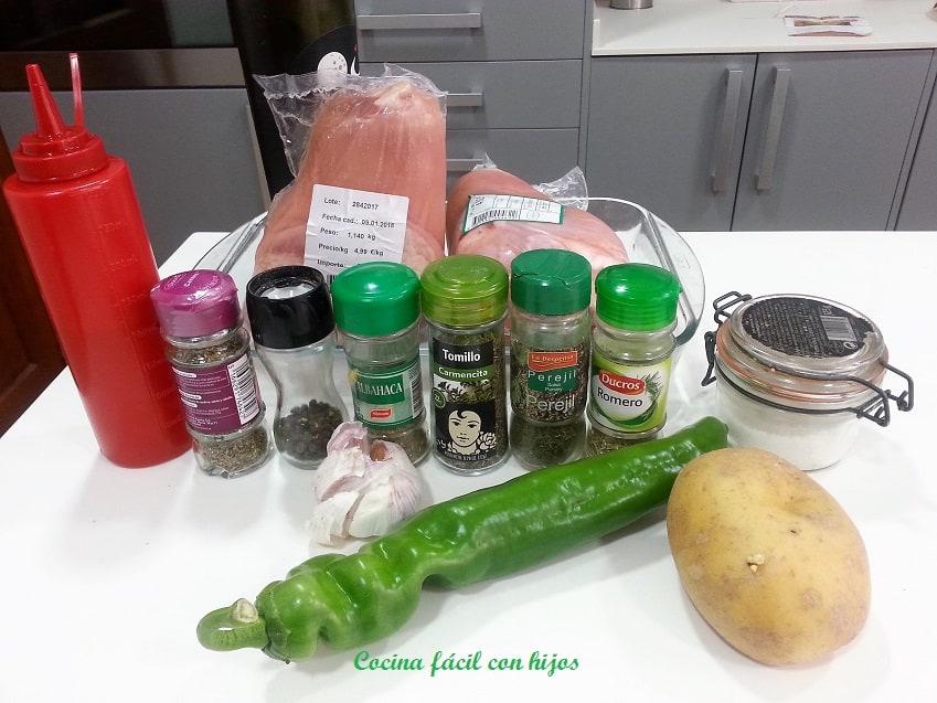 codillo al horno ingredientes