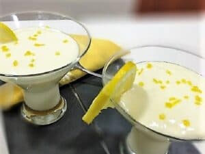 crema de limón, plato terminado foto receta