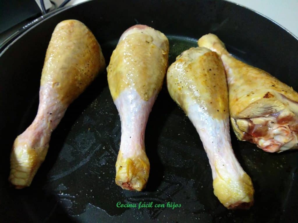 receta muslos de pavo dorandose