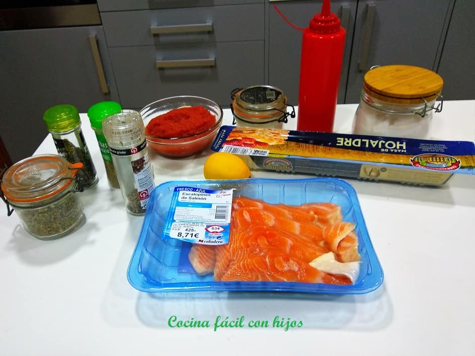 barquitas de salmón ingredientes