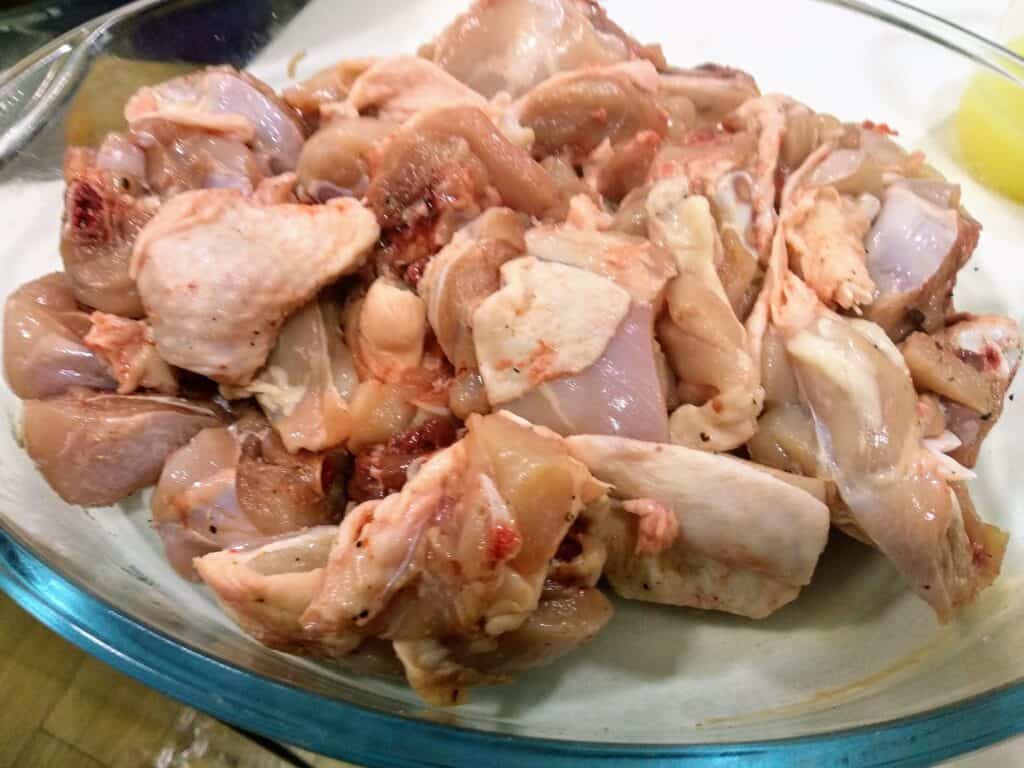 pollo al ajillo pollo salpimentado