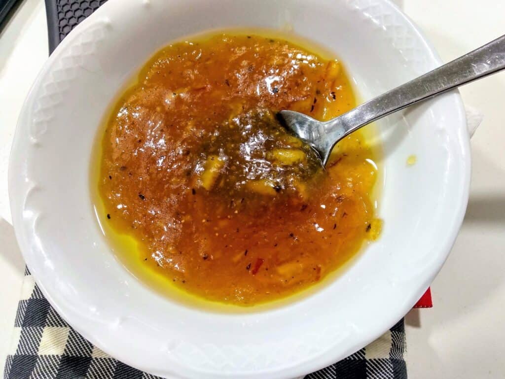 salsa de naranja foto terminada presentación entrada