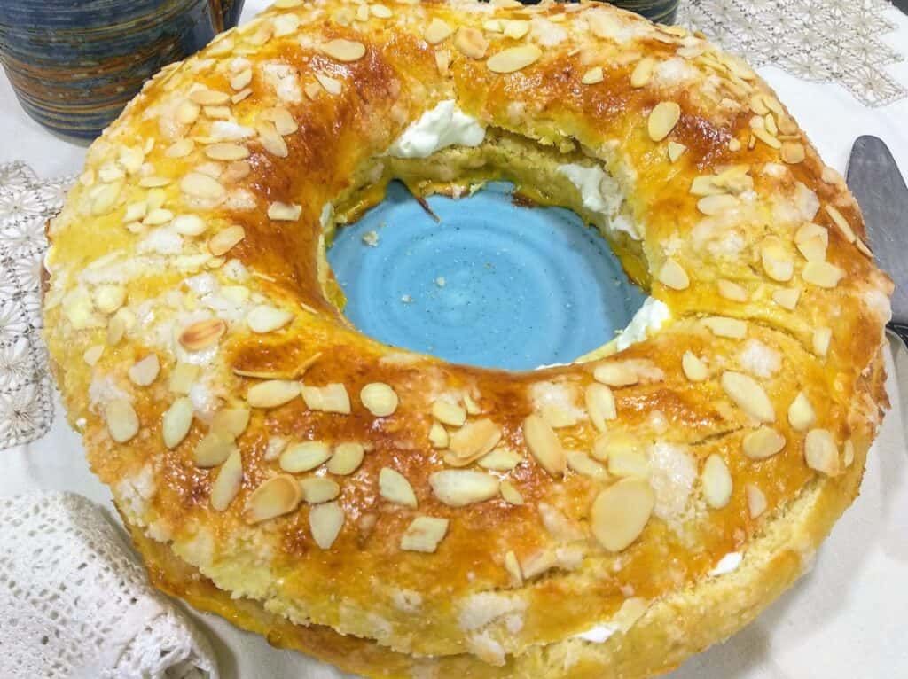 roscón de reyes con Thermomix, foto terminada receta