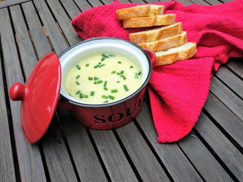 Vichyssoise, plato terminado, foto entrada